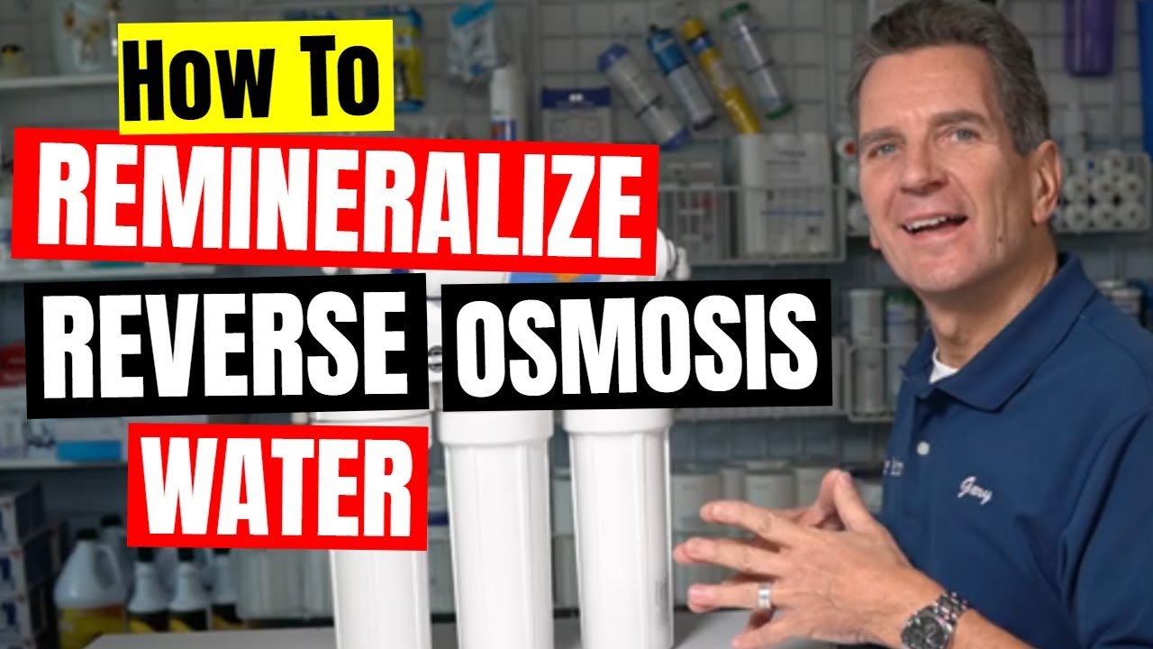 Comment remin&eacute;raliser votre syst&egrave;me d'eau potable par osmose inverse e