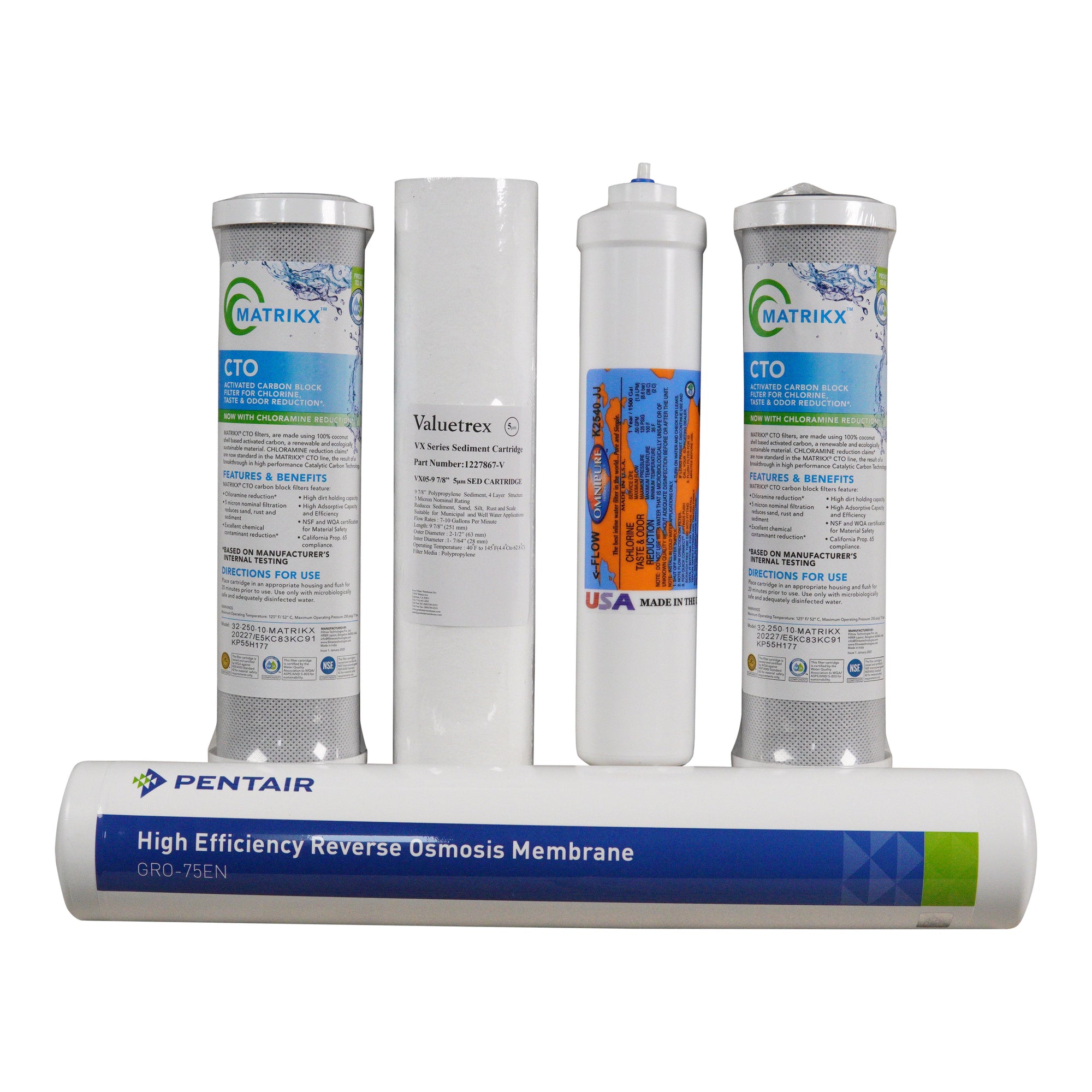 HUM WS 75 Combo Pack 4 Replacement Filters & Membrane | Bundle