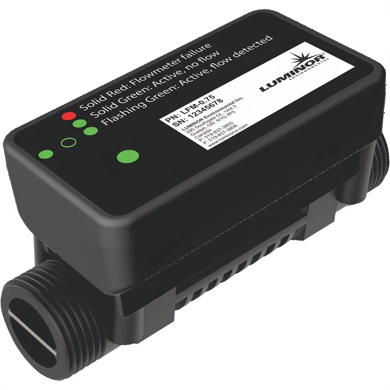 Luminor Ultrasonic Flow Meter Module / Power Dimming 3/4" Fittings, NEMA 1/15 UVS LFM-0.75