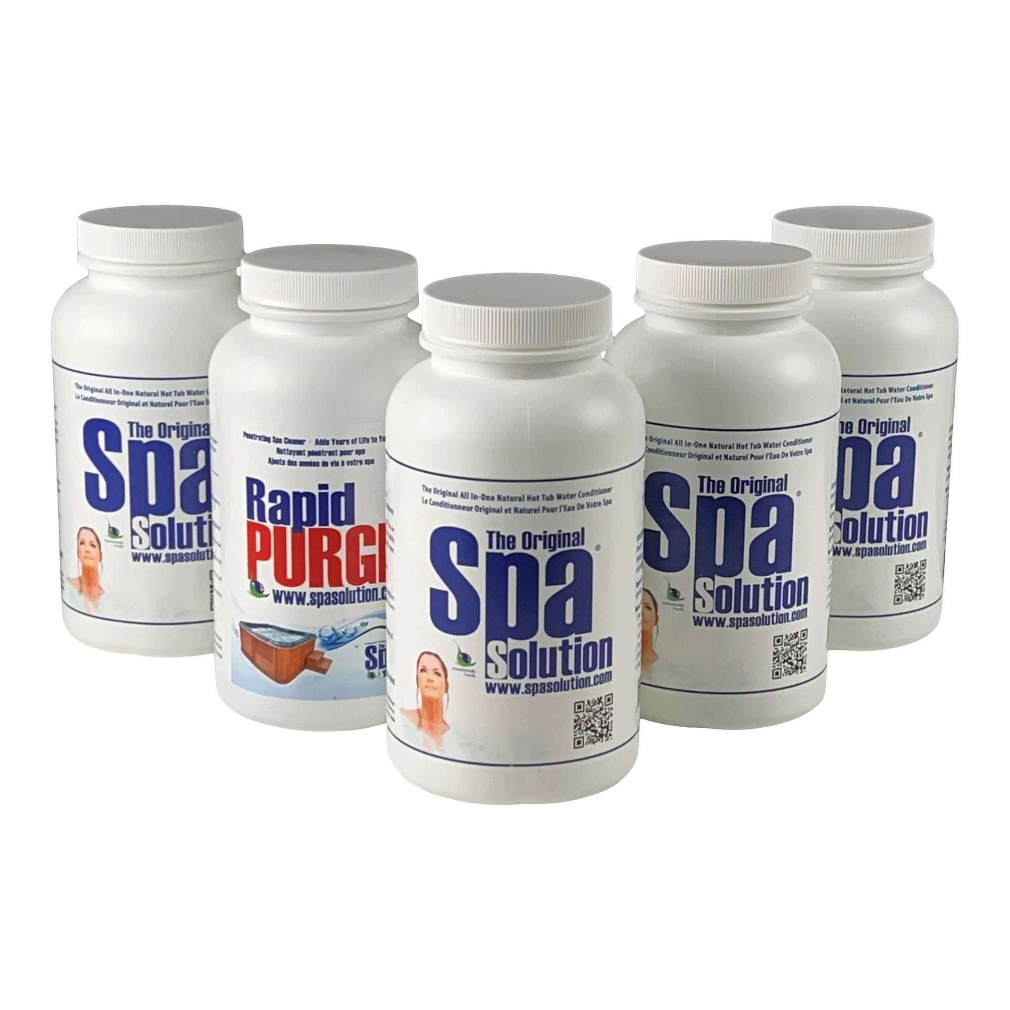 Spa Solution One Year Hot Tub Conditioner (5 Pack) | Bundle