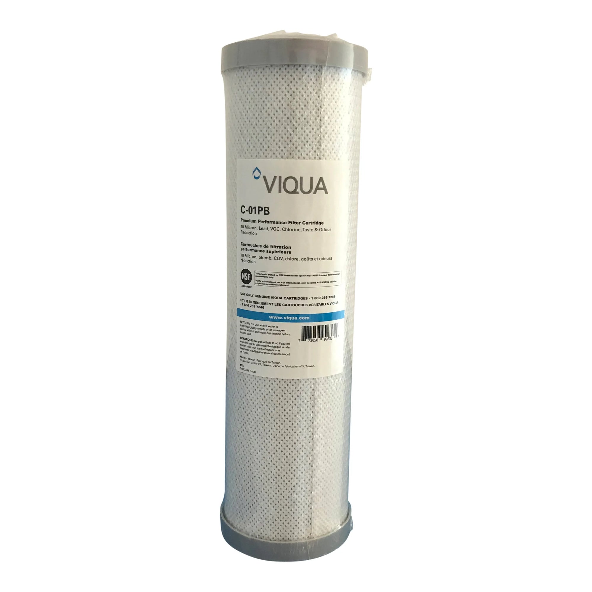 Viqua 10" CARBON/LEAD pre filter Part # C-01PB