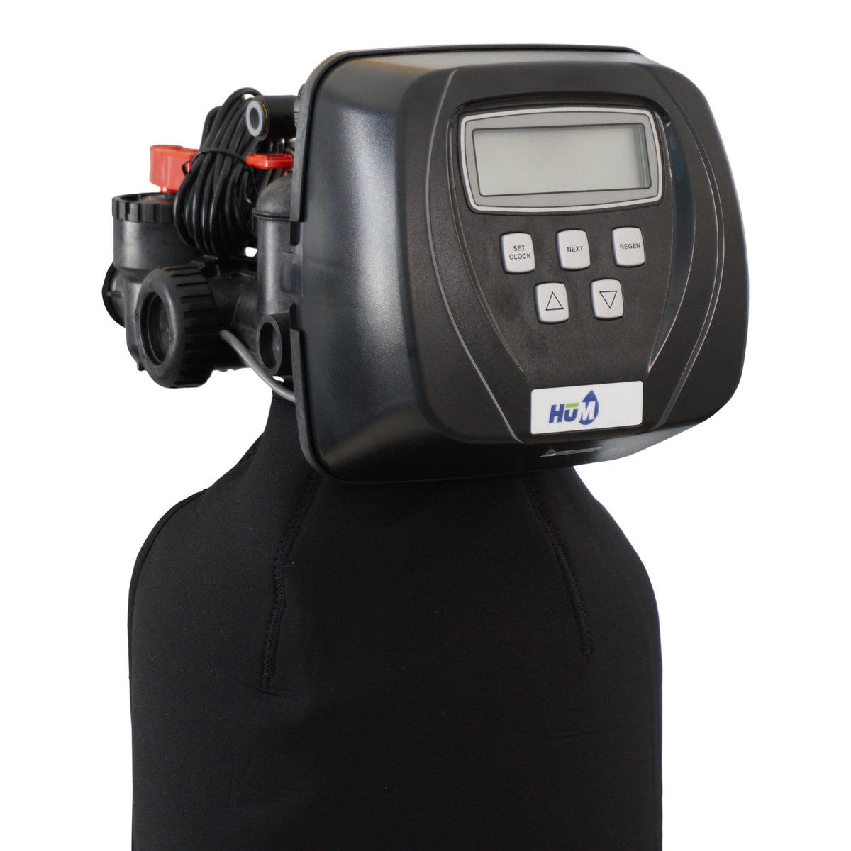 HUM Metered Water Softener 30,000 Grain Capacity Side Front