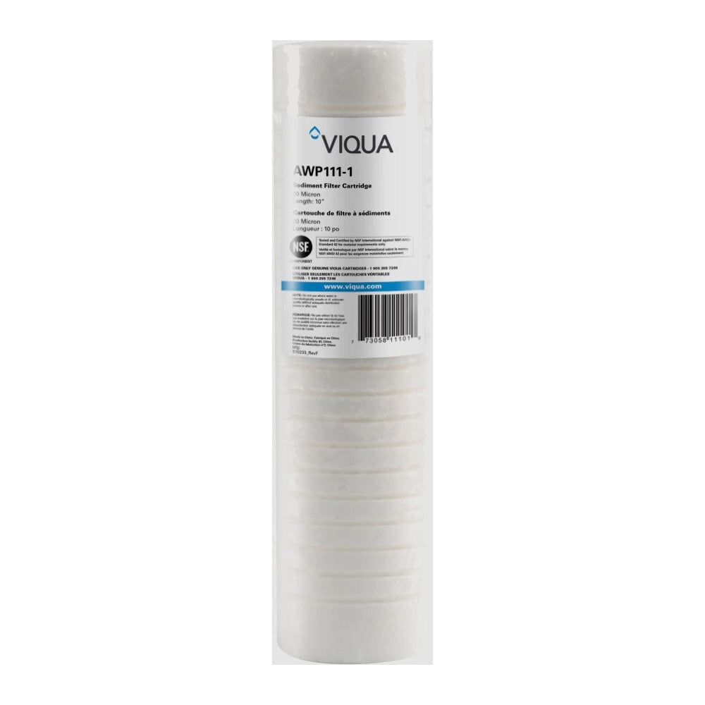 Viqua 20 Micron Grooved Sediment Filter 9 7/8&quot; PP AWP111-1 | Free Ship