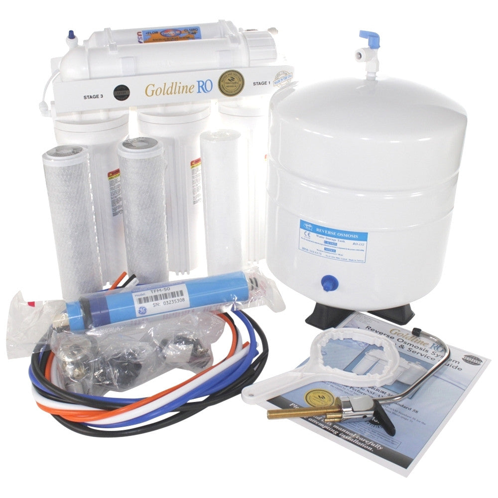 Reverse Osmosis Drinking Water System Review - Goldline 50.