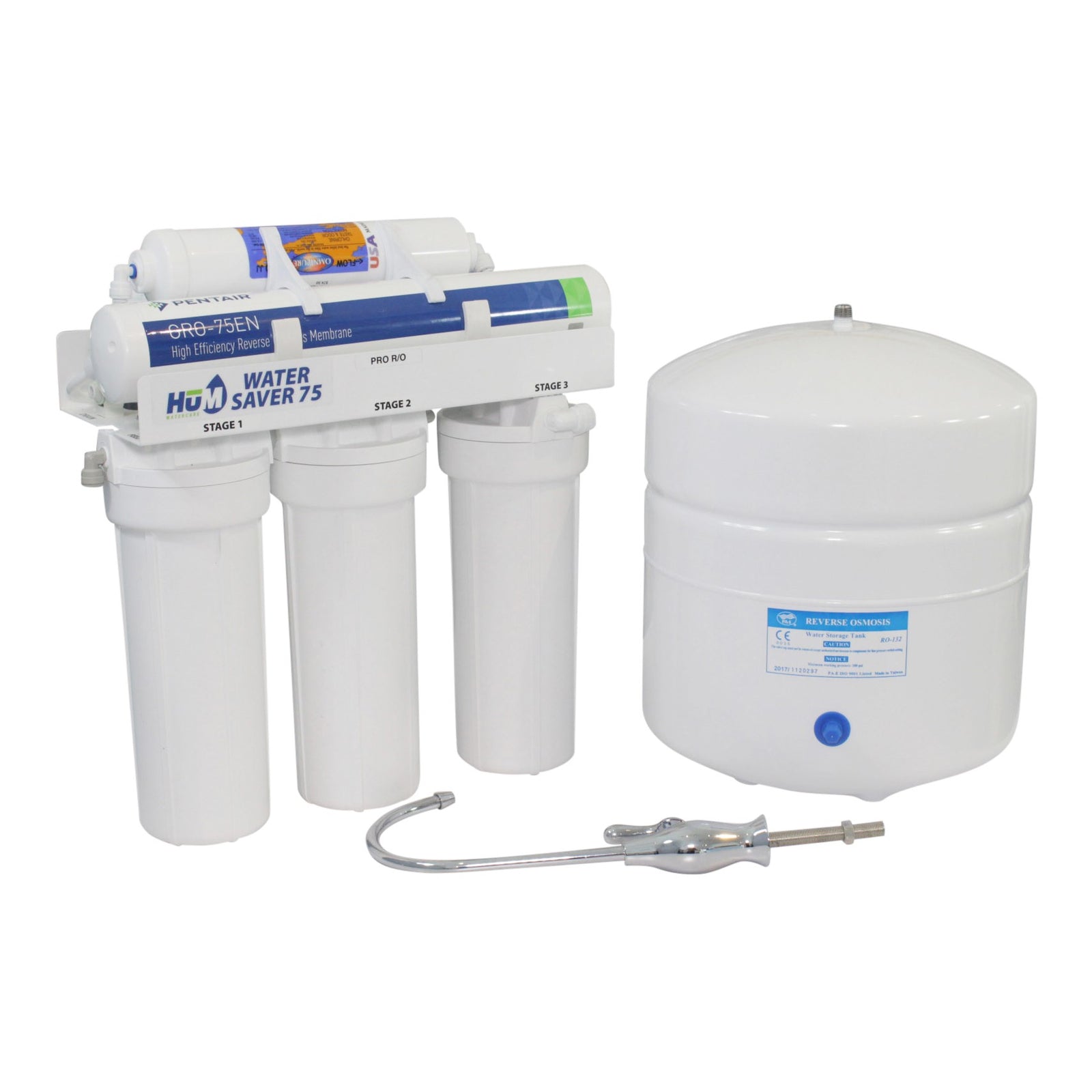 Système de filtration et reminéralisation d'eau potable à osmose Inverse 6  étapes avec filtre à