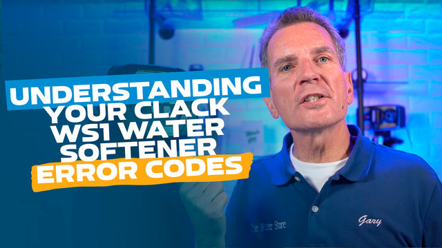 Understanding Your Clack WS1 Water Softener Error Codes