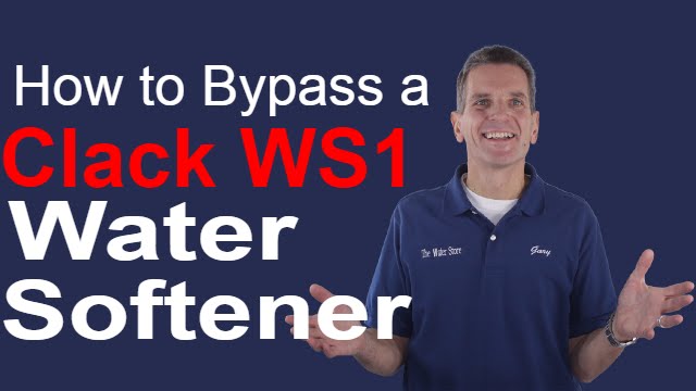 How to Bypass a Clack WS1 Water Softener