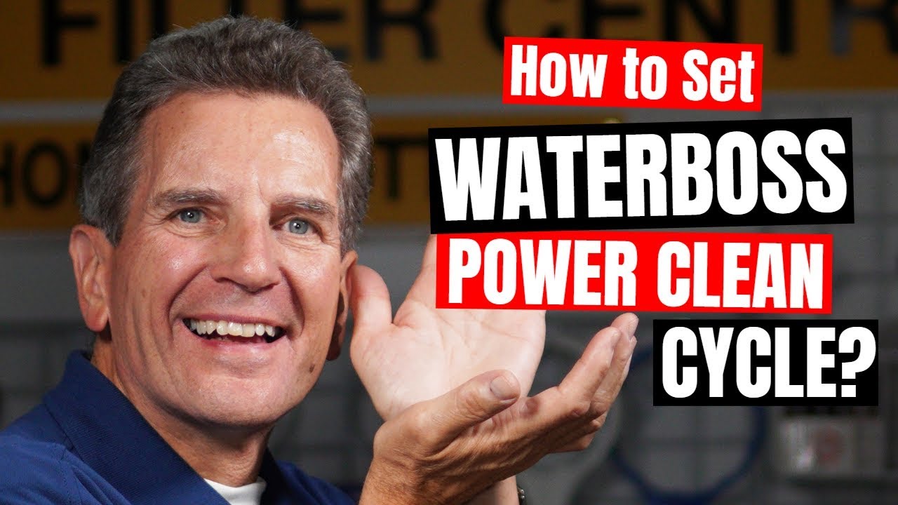 Give me 2 1/2 Minutes and I'll Show You How to Set Waterboss Water Softener Power Clean Cycle