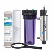 Viqua VT1/12 UV Water Disinfection System with Dual 10" Prefilters (Sediment & Carbon) | Bundle