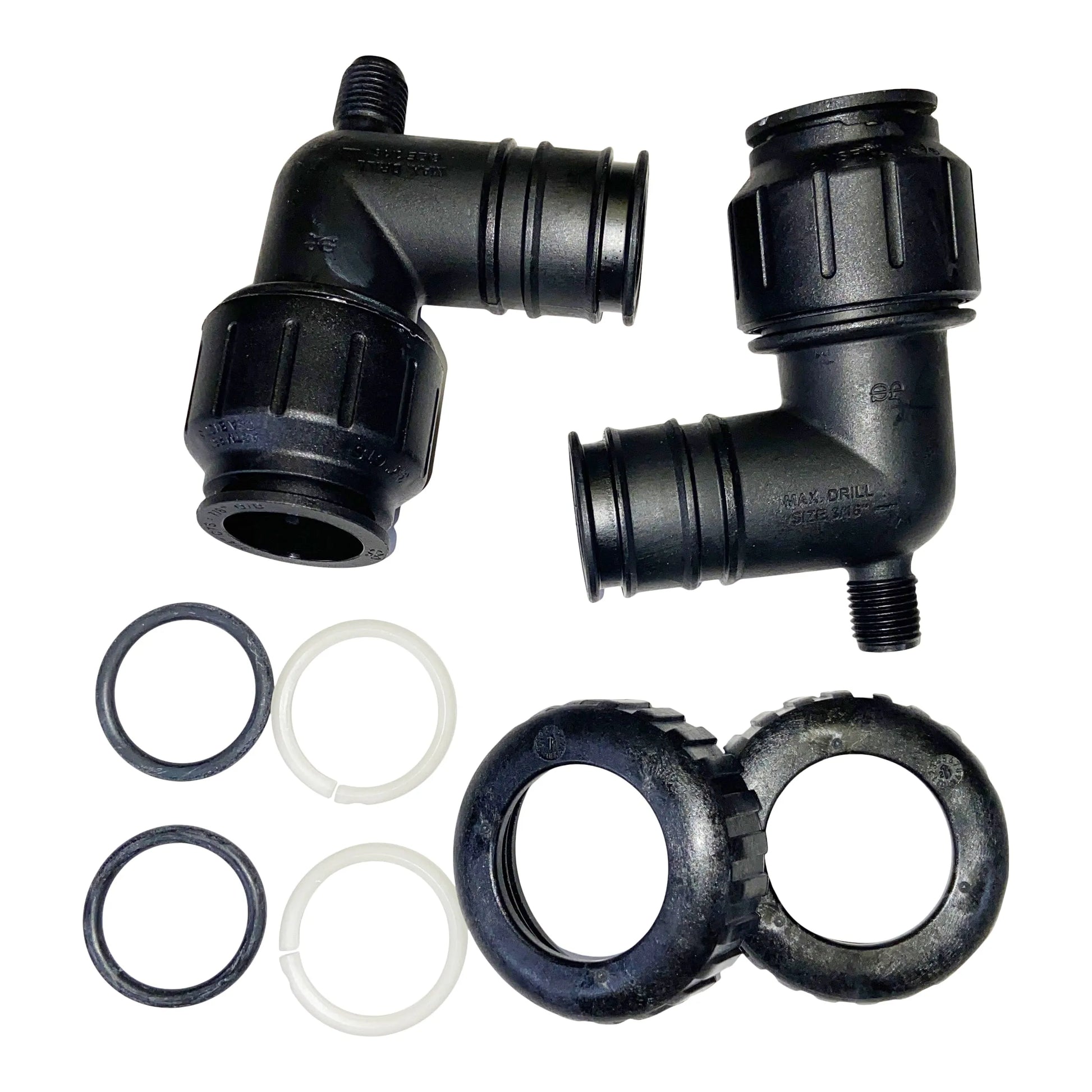 Clack WS1  3/4” John Guest 90 Degree Elbow V300715 - Pkg of 2