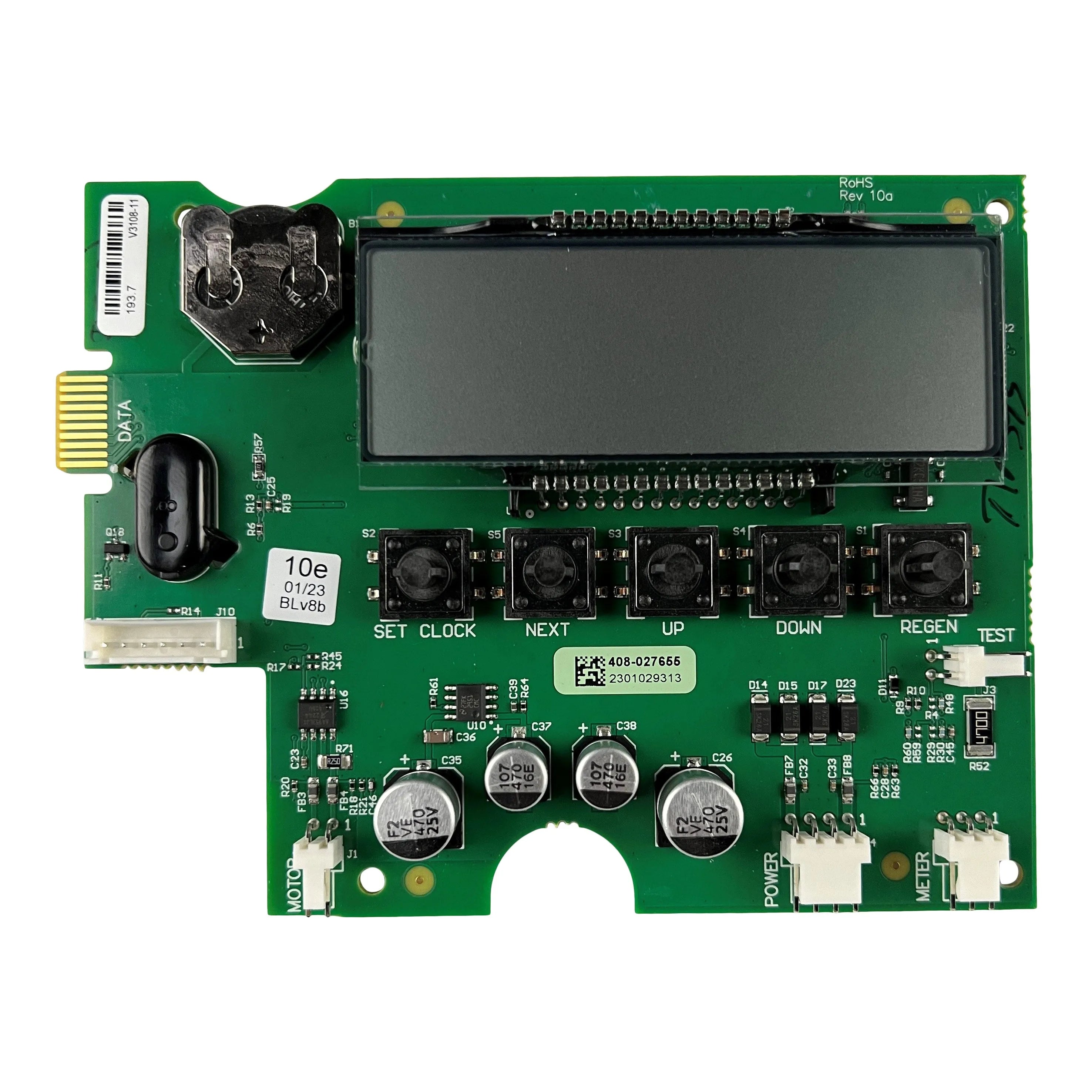 Clack WS1 5 Button Valve Circuit Board  V3108