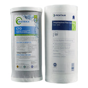 Combo Filter Pkg 10" Big Blue Minirack Sediment and Carbon UV | Bundle