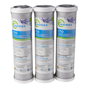 KX Matrikx 10" Slimline Carbon Filter 3 Pack #32-250-10-GREEN | Bundle