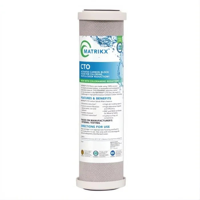 10" Slimline KX Matrikx Carbon Block Filter Part #32-250-10-MATRIKX