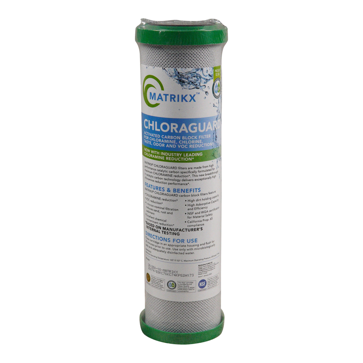 Water Saver 75 Combo Pack 4 filtres de remplacement et membrane pour chloramines