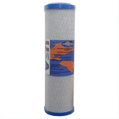 Omnipure® 9 3/4" X 2.5" Carbon Block 5 MIC. #OMB934-5