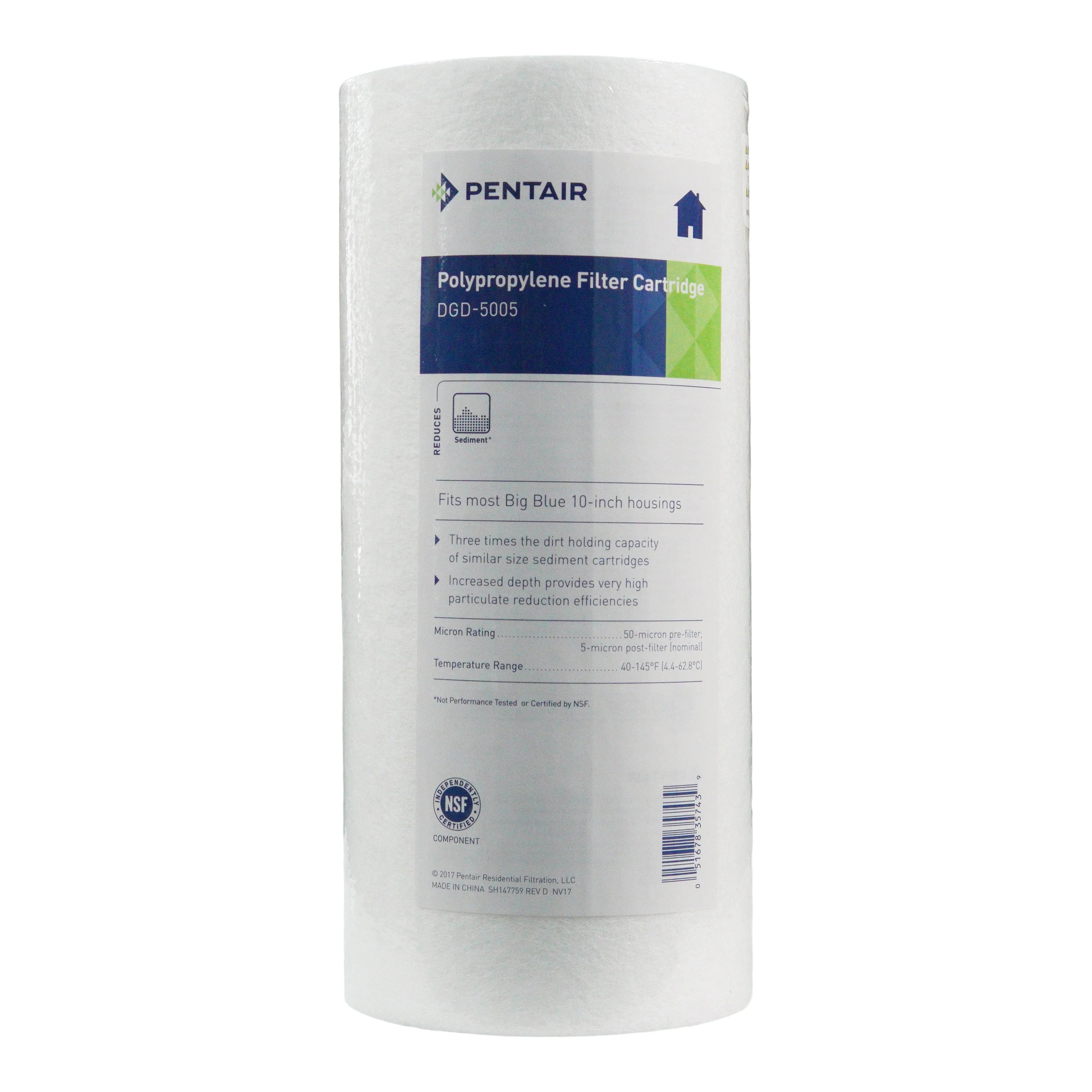 Pentair 10" BB Sédiment DGD-5005 #155357-43 Navire gratuit