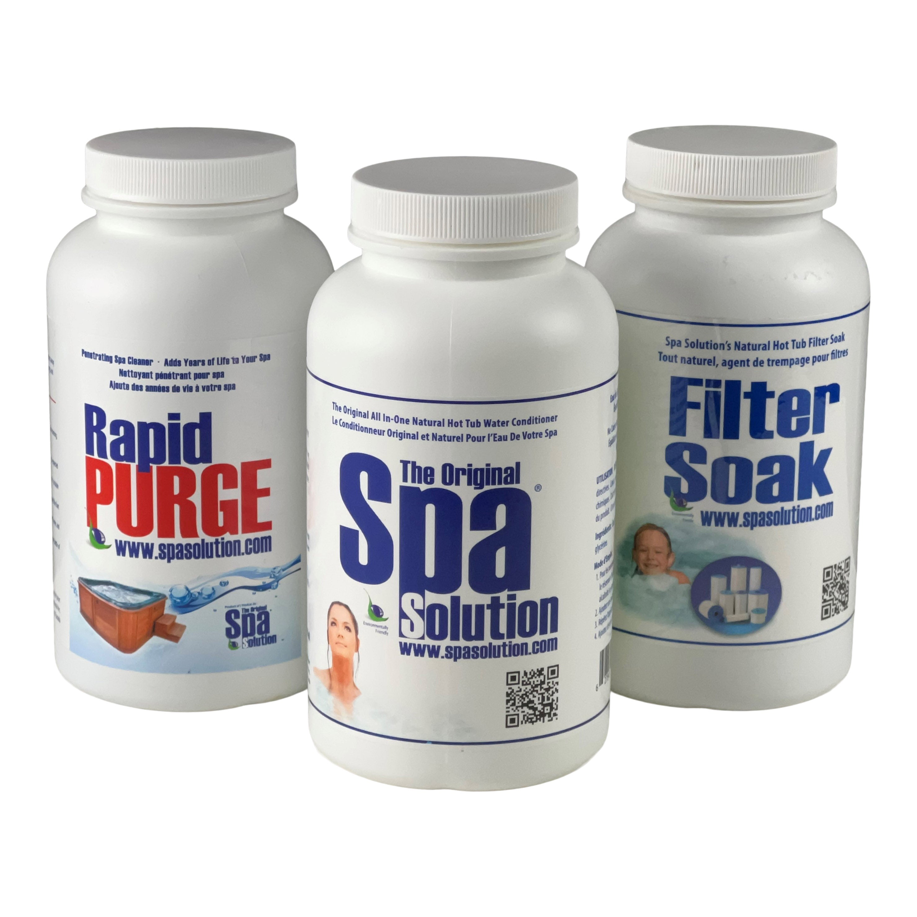 Spa Solution Hot Tub Purge & Filter Soak (3 Pack) | Bundle
