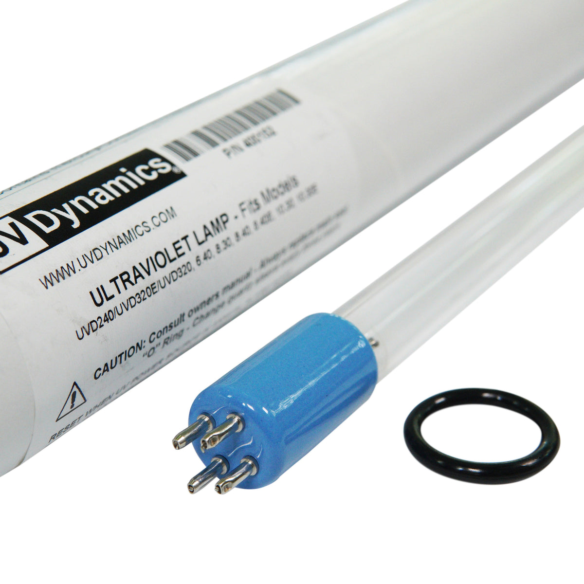 UV Dynamics 400152 Lamp end and label