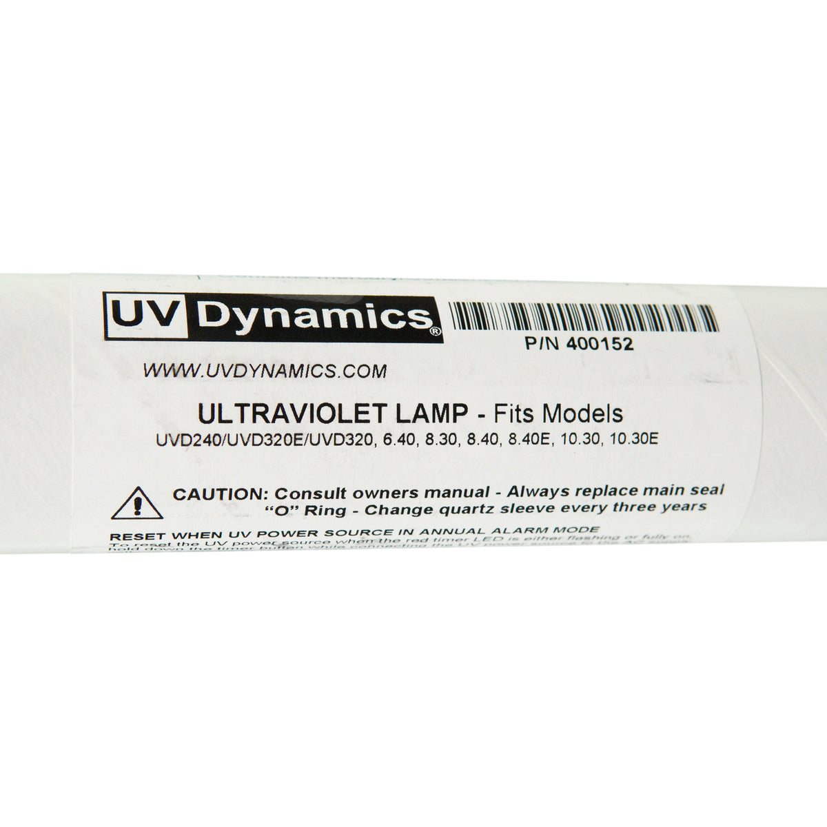 UV Dynamics 400152 Label