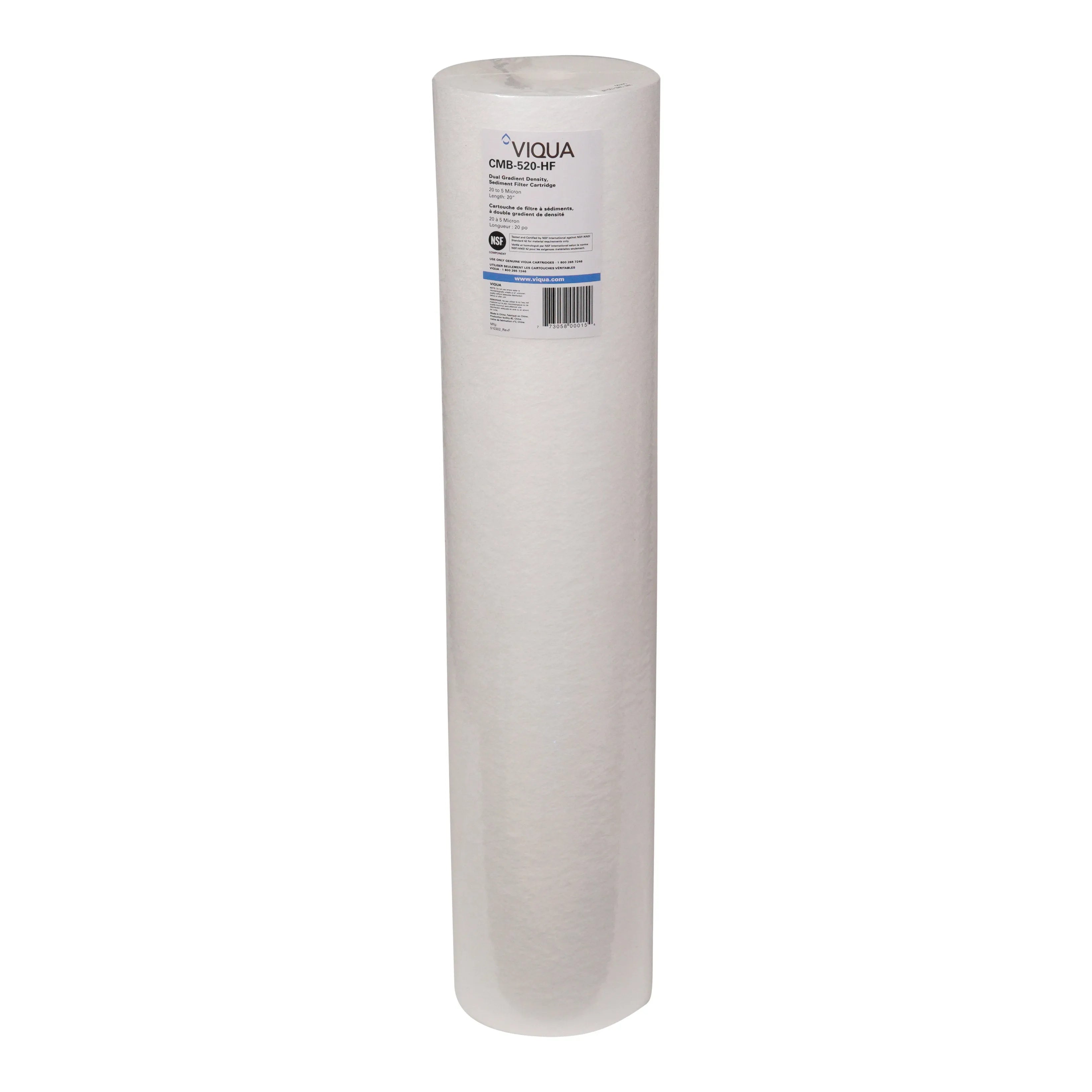 Viqua 20" 15 to 5 Micron Sediment Filter SMF CMB-520-HF 