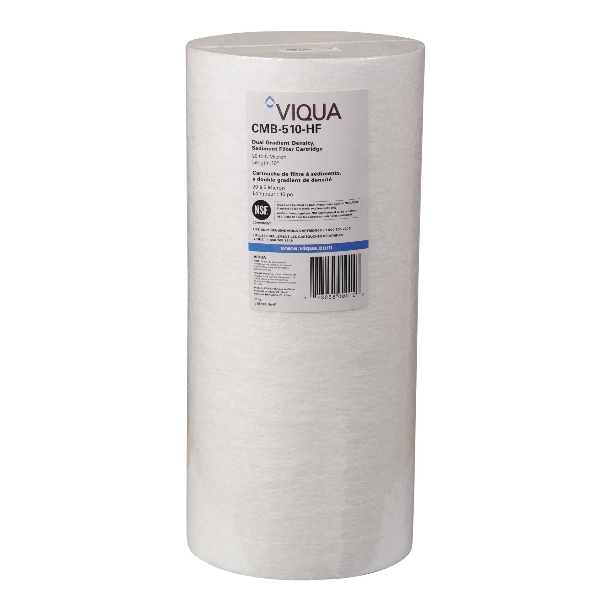 Viqua 5 Micron Pre-Sediment Filter CMB-510-HF for IHS12-D4