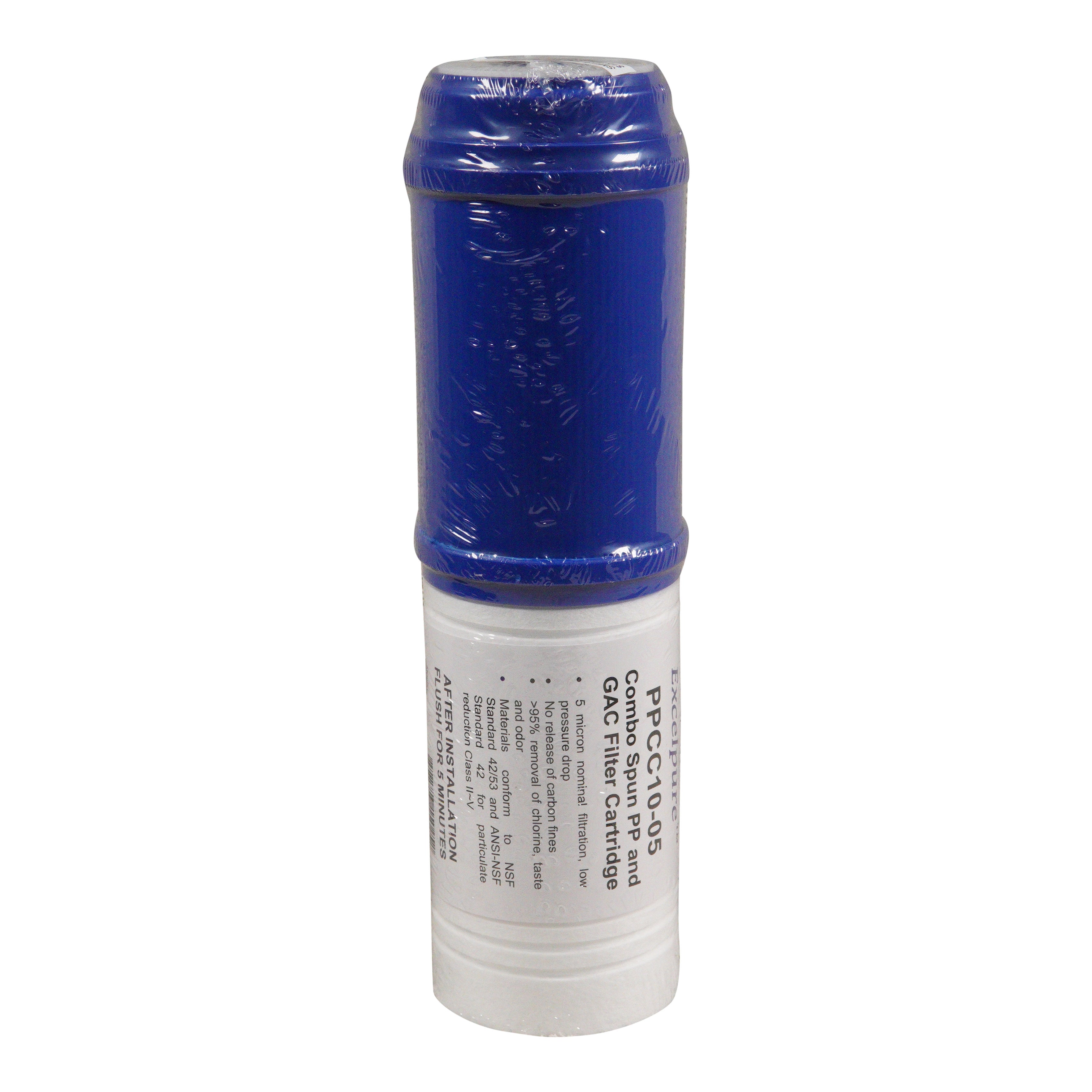 Excelpure 10" Combo Spun 5 Micron and GAC Carbon Filter