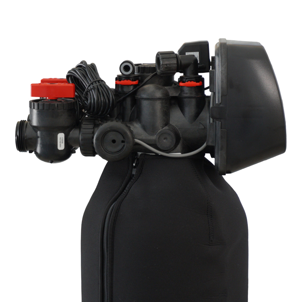 HUM Water Care Metered Water Softener 120K  1 1/2&quot; Valve- Side View