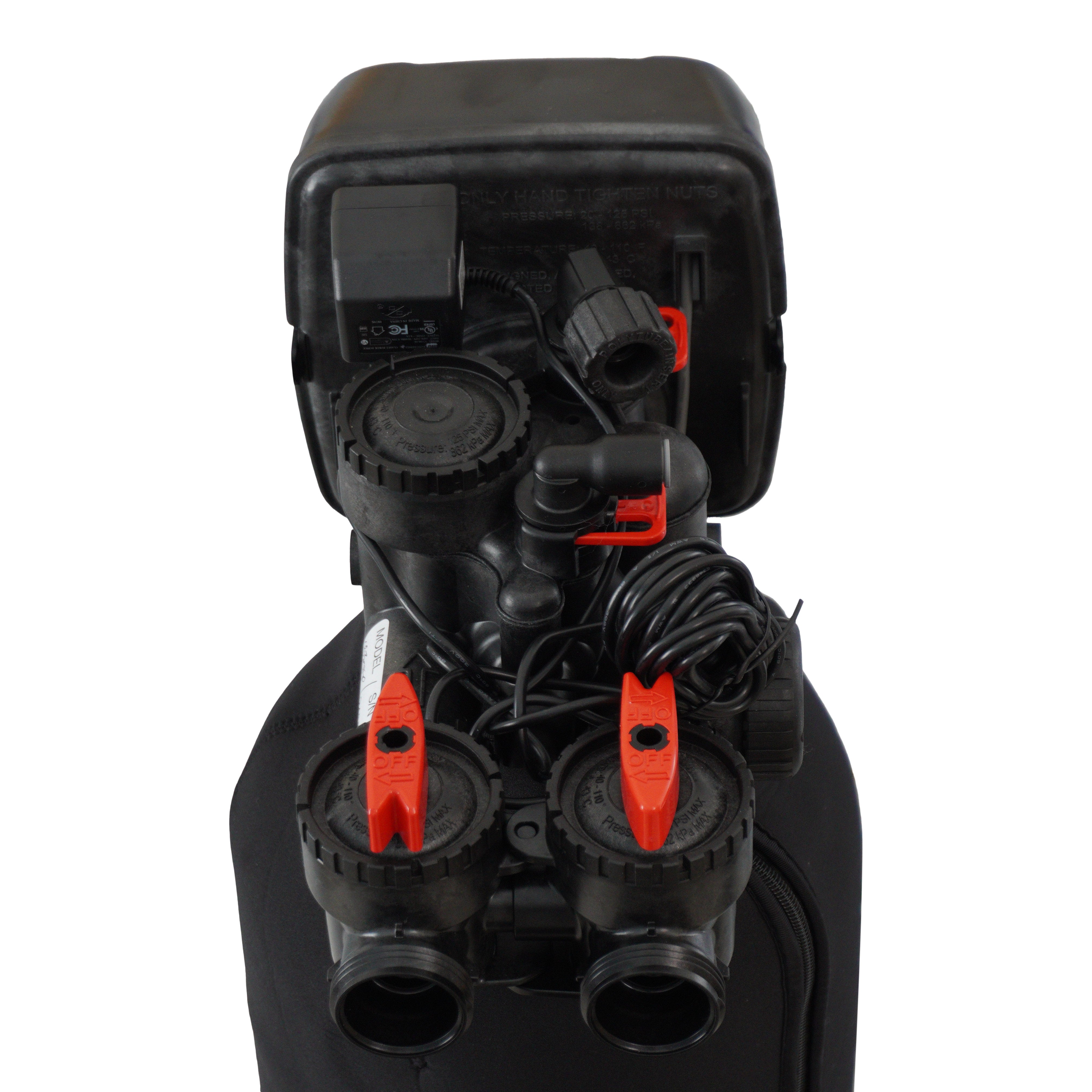 HUM Metered Water Softener 30K  Fine Mesh Resin Top View