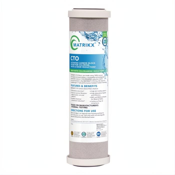 10" Slimline KX Matrikx Carbon Block Filter Part #32-250-10-MATRIKX