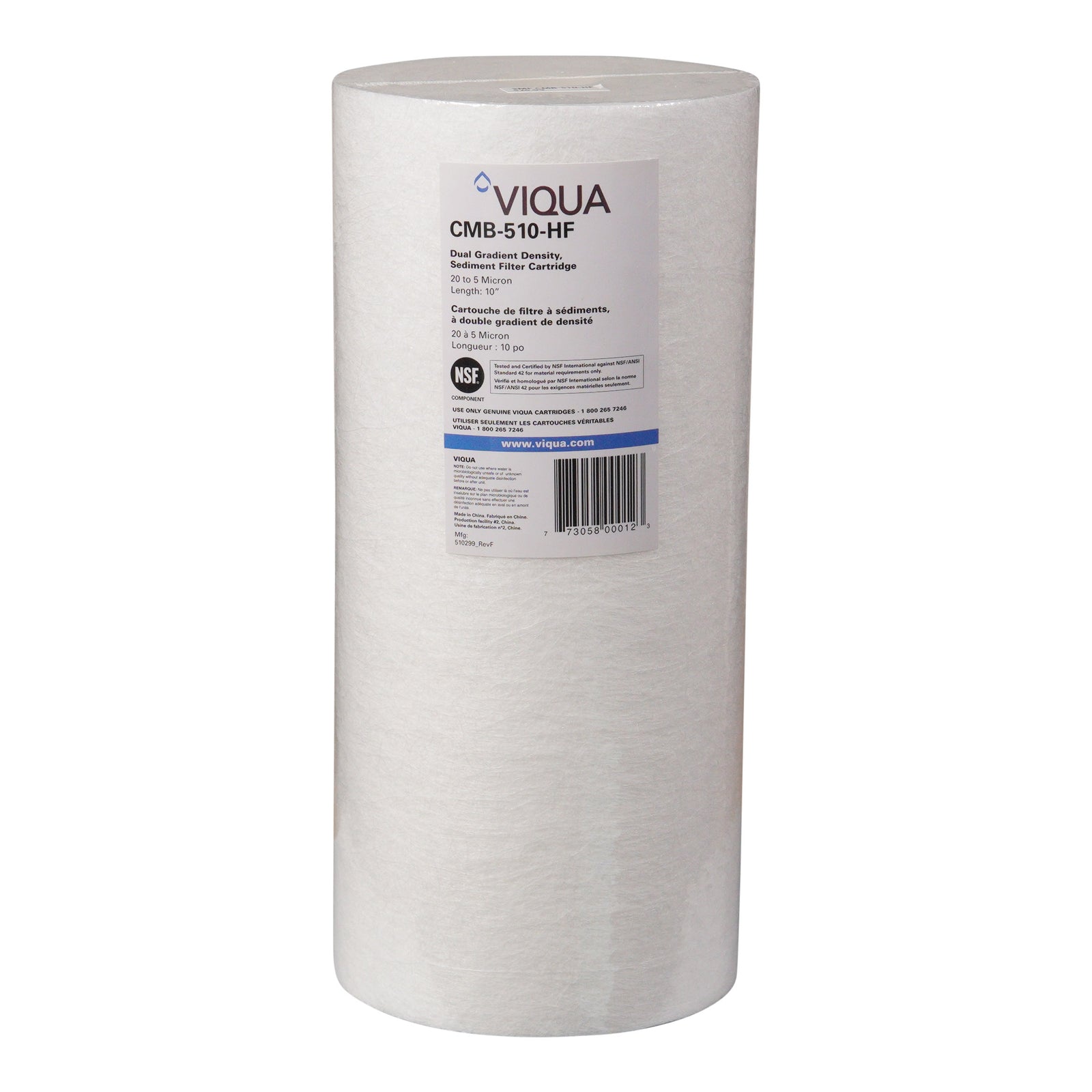 Viqua 5 Micron Pre-Sediment Filter CMB-510-HF for IHS12-D4