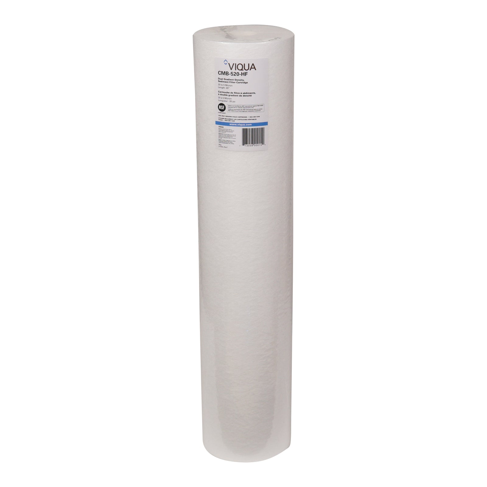 Viqua 20" 15 to 5 Micron Sediment Filter SMF CMB-520-HF 