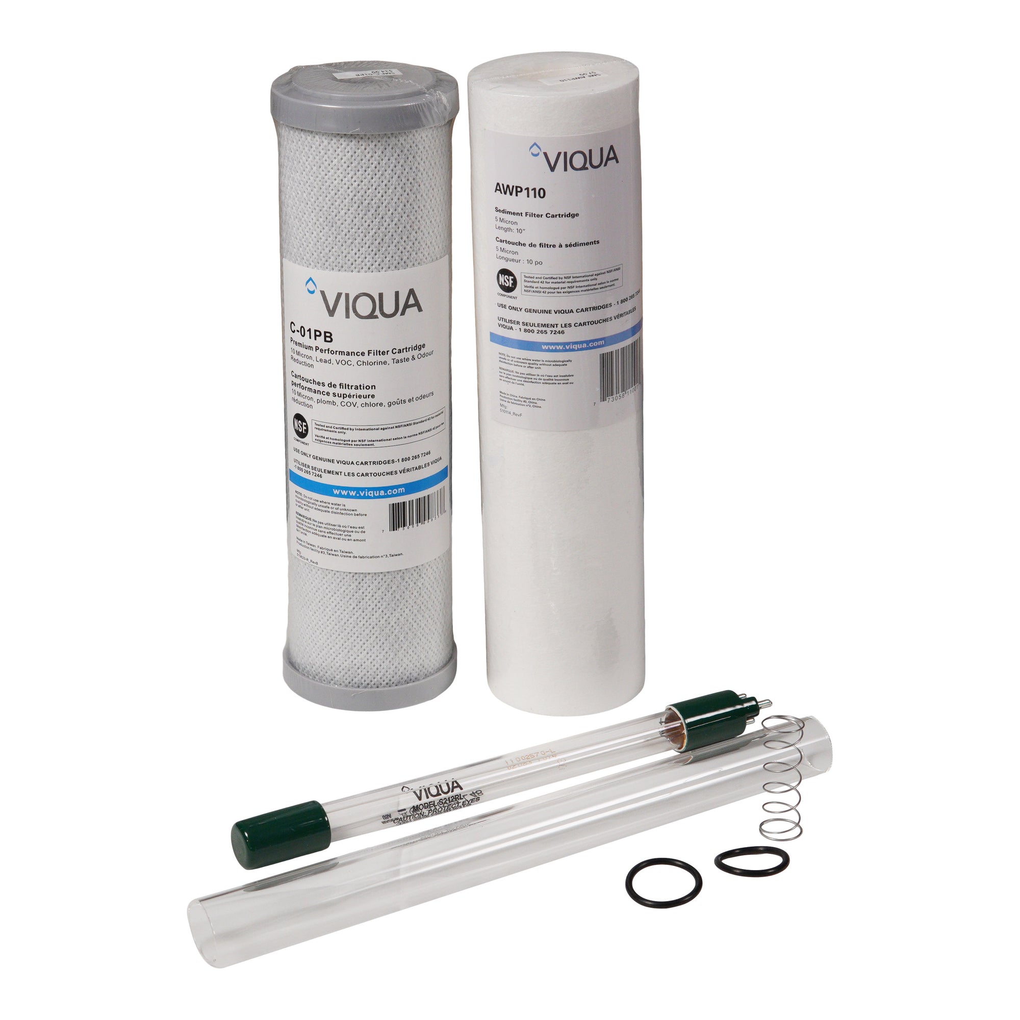 Viqua VT1-DWS Replacement UV Lamp, Sleeve and Filter