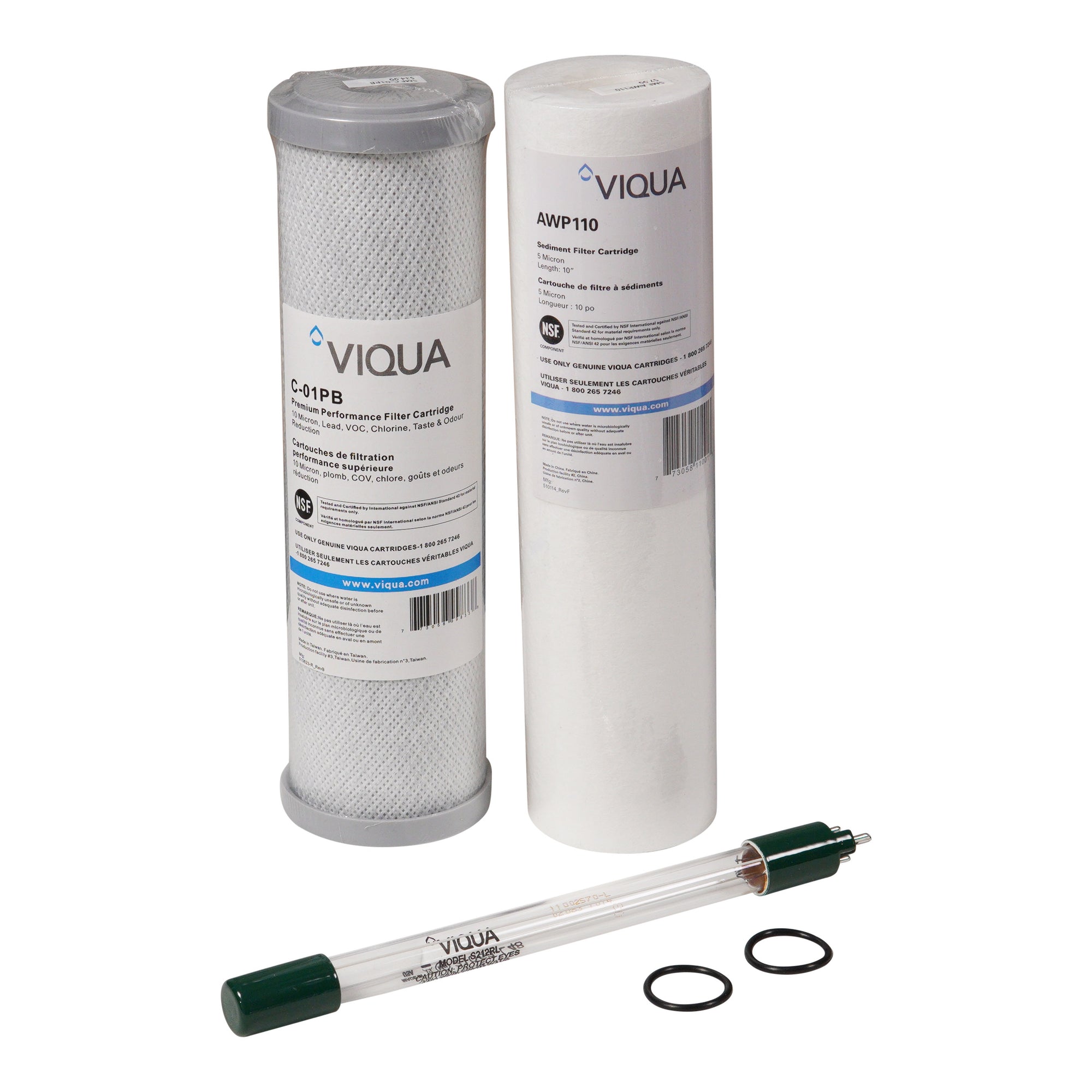 Viqua VT1-DWS Replacement UV Lamp and Filters 