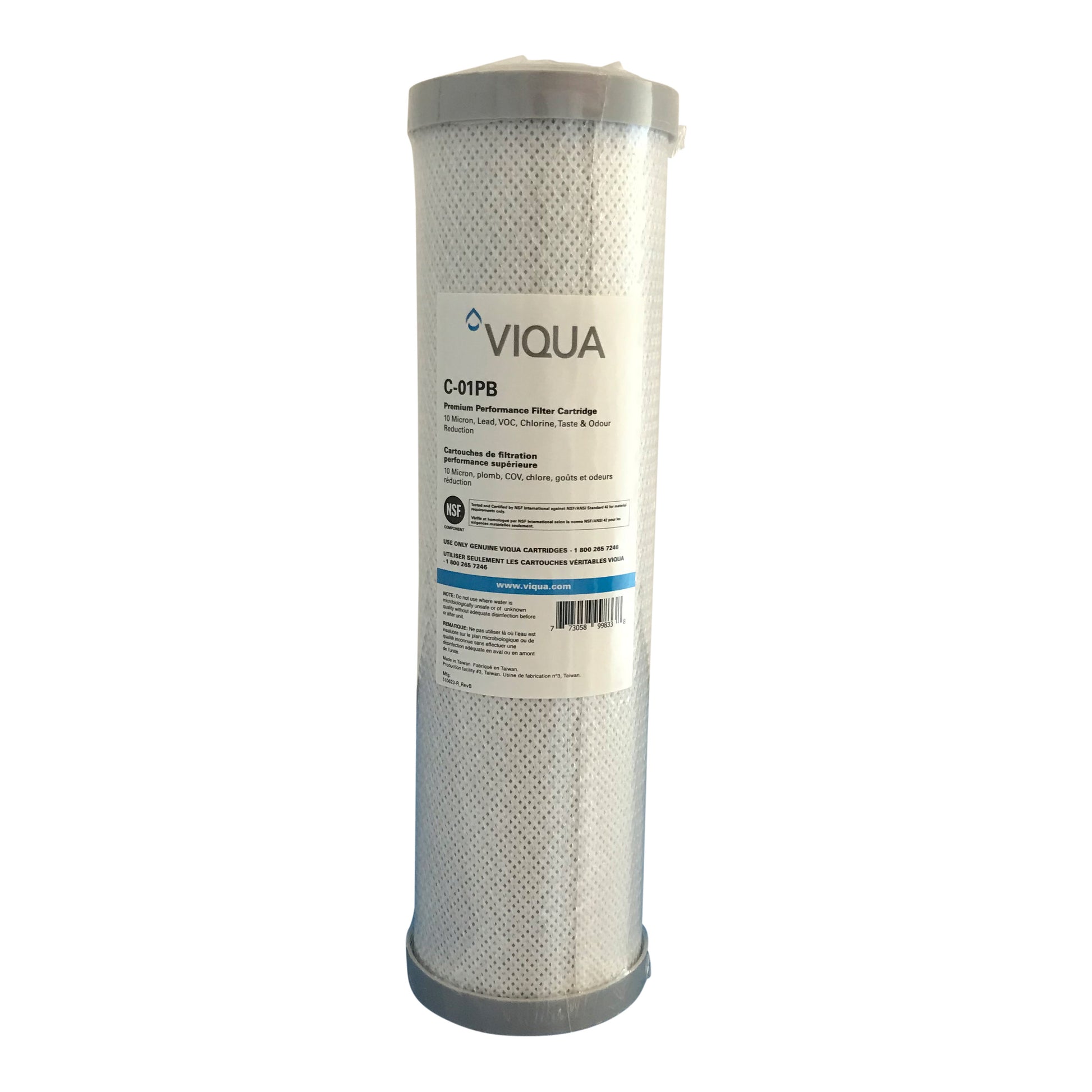 Viqua 10" CARBON/LEAD pre filter Part # C-01PB