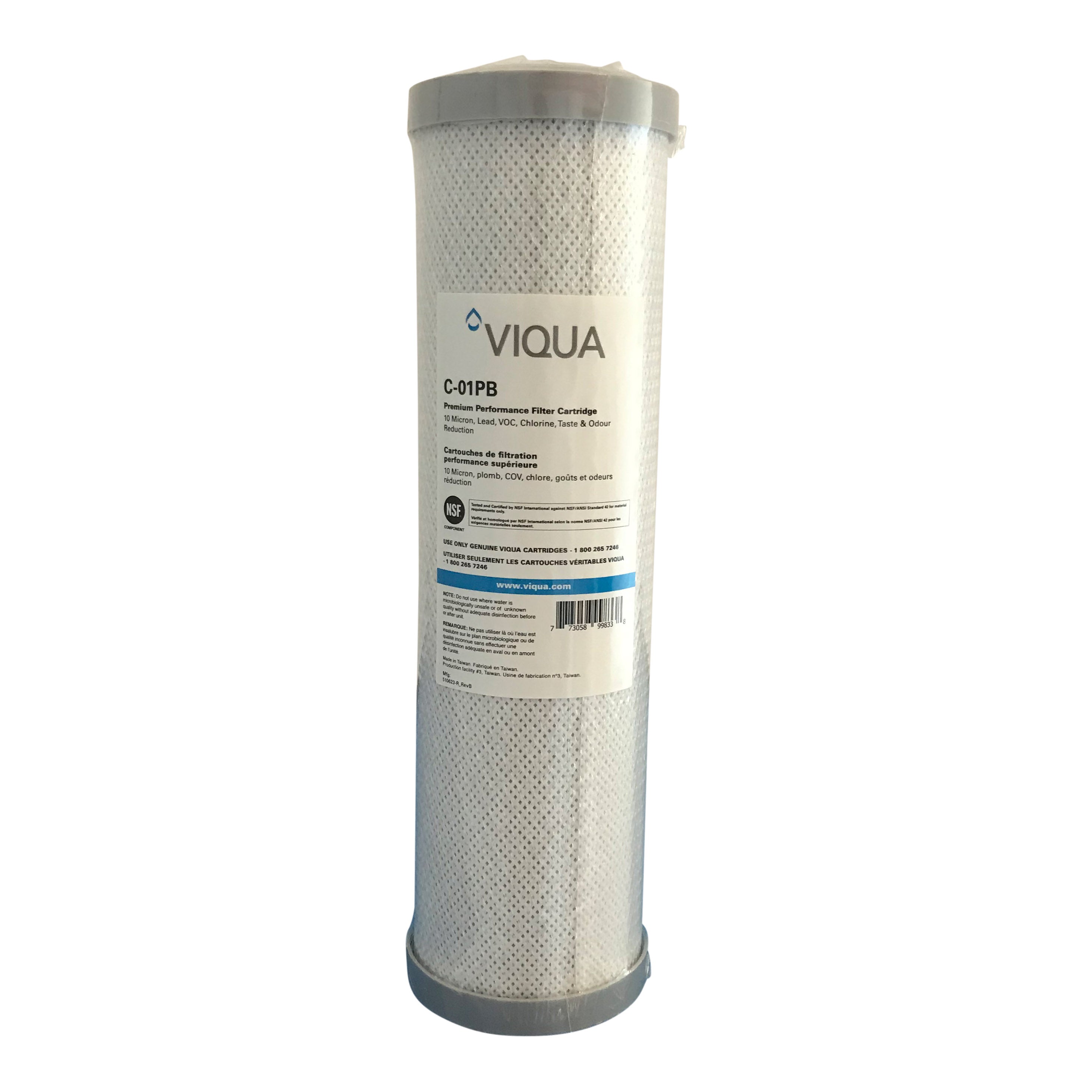 Viqua 10" CARBON/LEAD pre filter Part # C-01PB