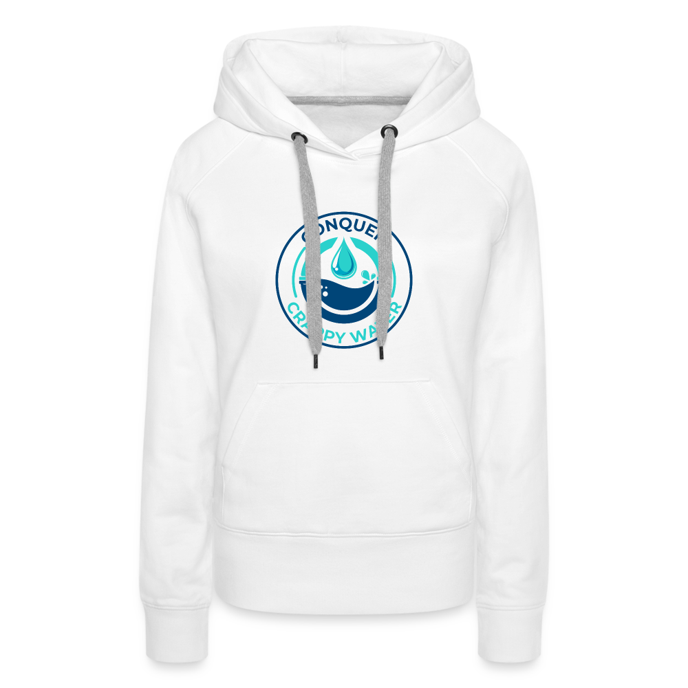 Women's Conquer Crappy Water Hoodie - white