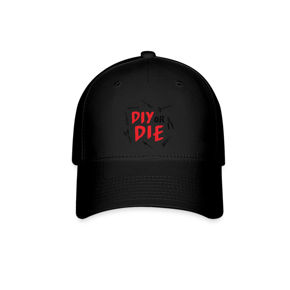 DIY or DIE Baseball Cap - black